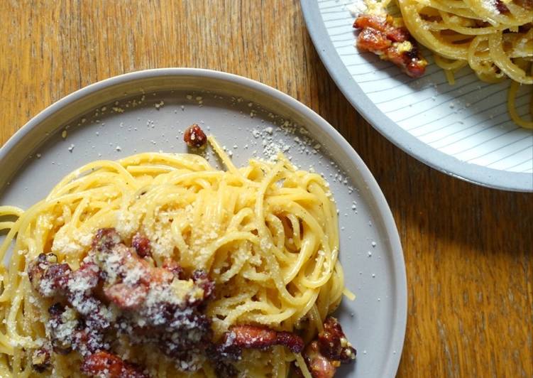 Recipe of Award-winning Traditional Cream Free Carbonara