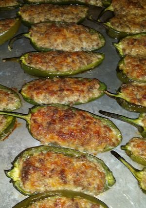 A picture of Sausage Stuffed Jalapeños.