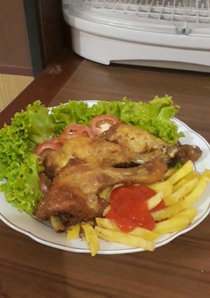 Foto resep Ayam ungkep goreng