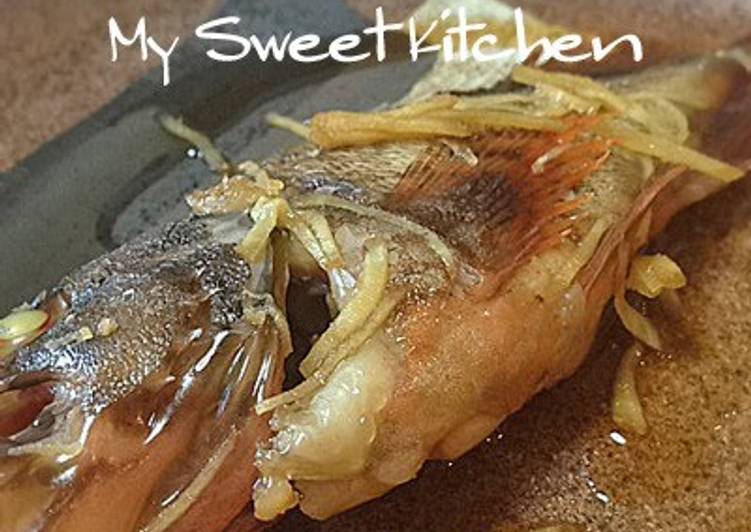 Recipe of Homemade My Family&#39;s Golden Ratio for Basic Fish Simmered in Soy Sauce