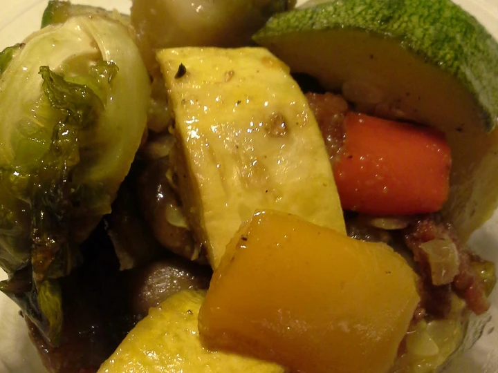 Easy Steps to Make Sayuran Bawang Bacon Panggang &amp;amp; Kecambah Brussel which Delicious