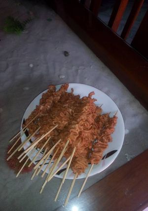 Foto resep Sate usus ayam pedas lezatt