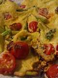 Omelett mit grünem Spargel