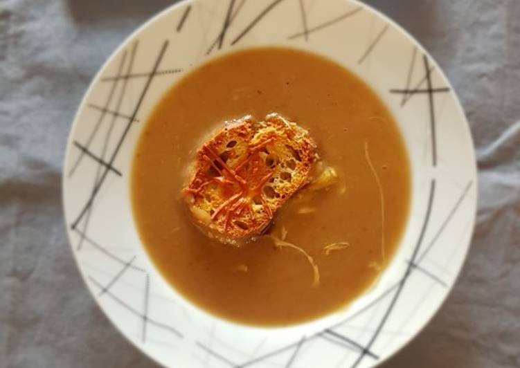Comment Cuisiner Soupe a l&#39;oignon gratinée au four