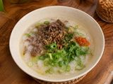 Bubur Sapi Kuah Sop + Sambal Merah