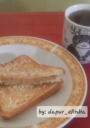Foto resep Roti Tawar Pisang Keju