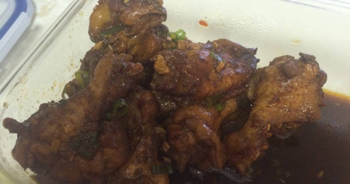 Spicy soy sauce wings Recipe by ConfuzzledV Cookpad