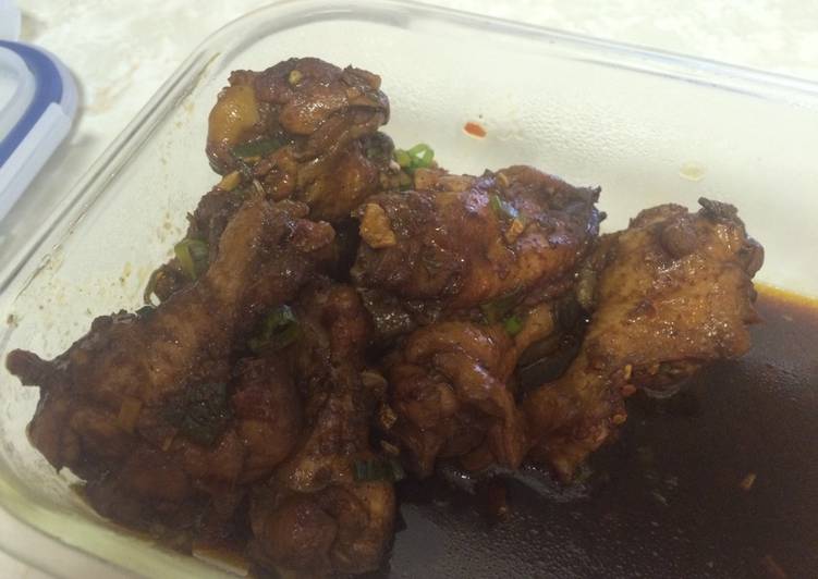 Spicy soy sauce wings