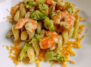 Foto di Fusilli con Broccoli, Gamberi e Bottarga
