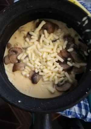 Una foto de Champiñones a la crema