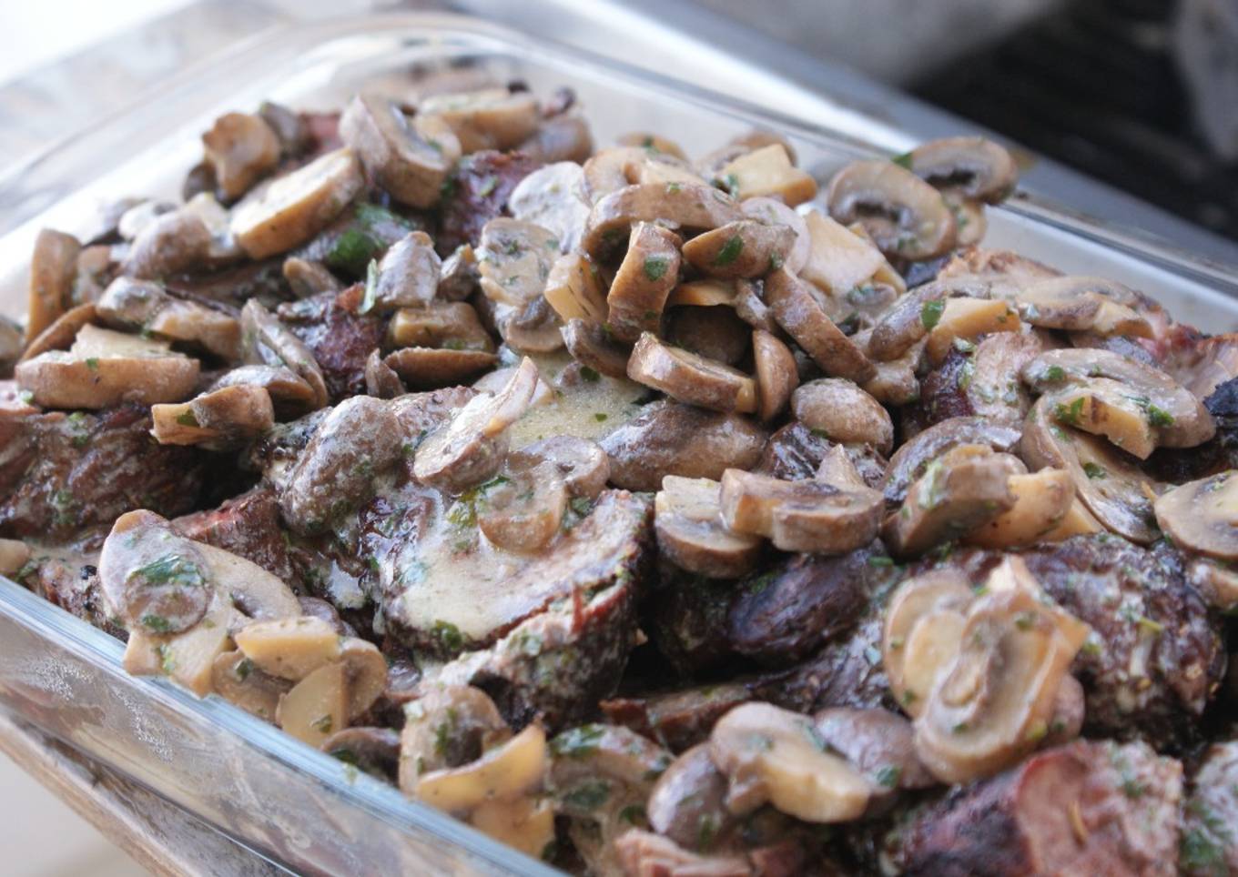 Grilled Beef Tenderloin with Portobello Sauce