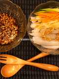 Sichuan-Style Spicy Cold Mung Bean Jelly (Liangfen)