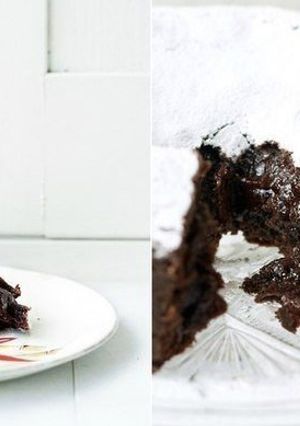 A picture of Swedish chocolate cake.