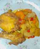 Estofado de pollo con Vino