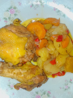 Una foto de Estofado de pollo con Vino