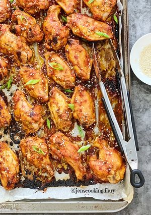 A picture of Baked Korean Chicken Wings.