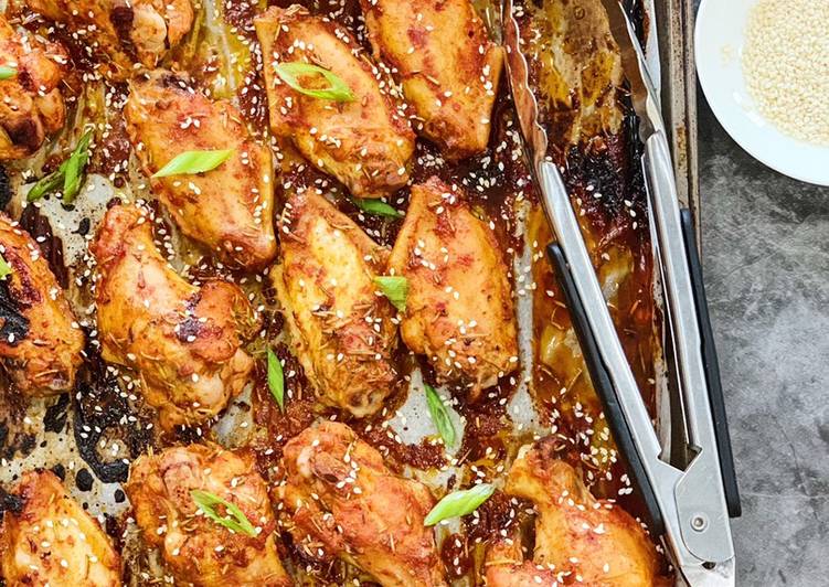 Baked Korean Chicken Wings