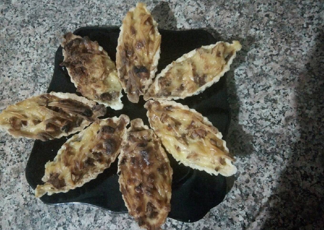 Quiches au viande de poulet