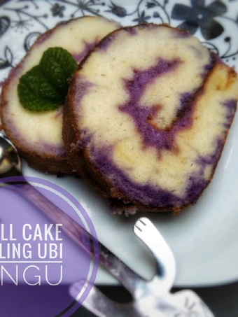 Langkah Gampang Menyiapkan Resep Roll cake filling ubi ungu yang Menggugah Selera Anti Ribet, Mantap Sekali