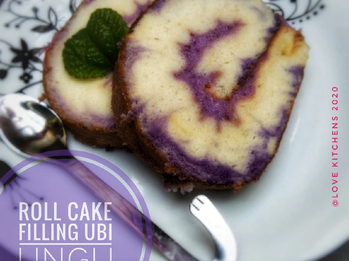 Langkah Gampang Menyiapkan Resep Roll cake filling ubi ungu yang Menggugah Selera Anti Ribet, Mantap Sekali