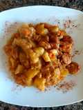 Guiso "de invierno" con lentejas peladas. #globalcookpadgames2024