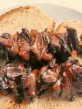 Spiedini di funghi pleurotus arrosto