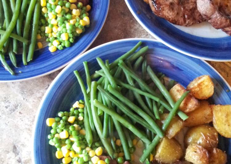 Easy and Simple Minty lamb steaks