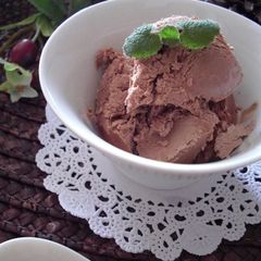Egg-free and Simple Yet Rich Chocolate Ice Cream A picture of Egg-free and Simple Yet Rich Chocolate Ice Cream.