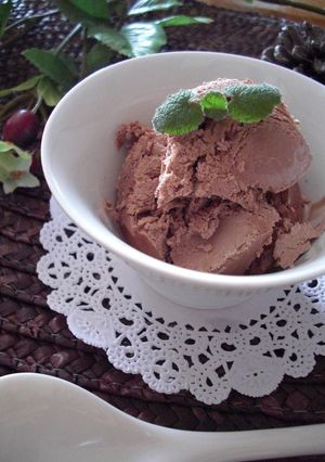 A picture of Egg-free and Simple Yet Rich Chocolate Ice Cream.