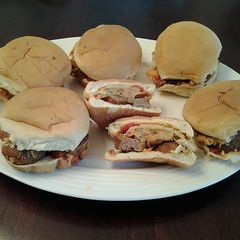 A picture of Meatball Parmesan Sandwiches.