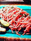 Pink pasta
