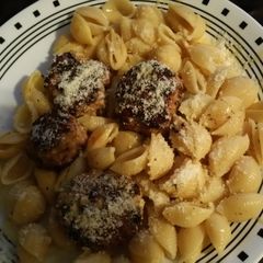 A picture of Chicken meatball parmesan.
