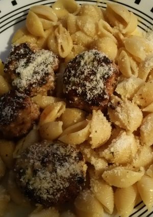 A picture of Chicken meatball parmesan.