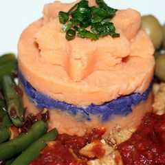 Sig's Sweet and Purple Mash Potatoes. A picture of Sig's Sweet and Purple Mash Potatoes..