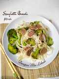*Spaghetti Brocoli Alfredo dengan Mie Lobak*