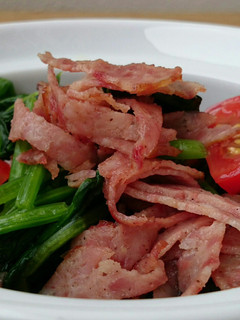 A picture of Spinach And Ham Stir Fry.