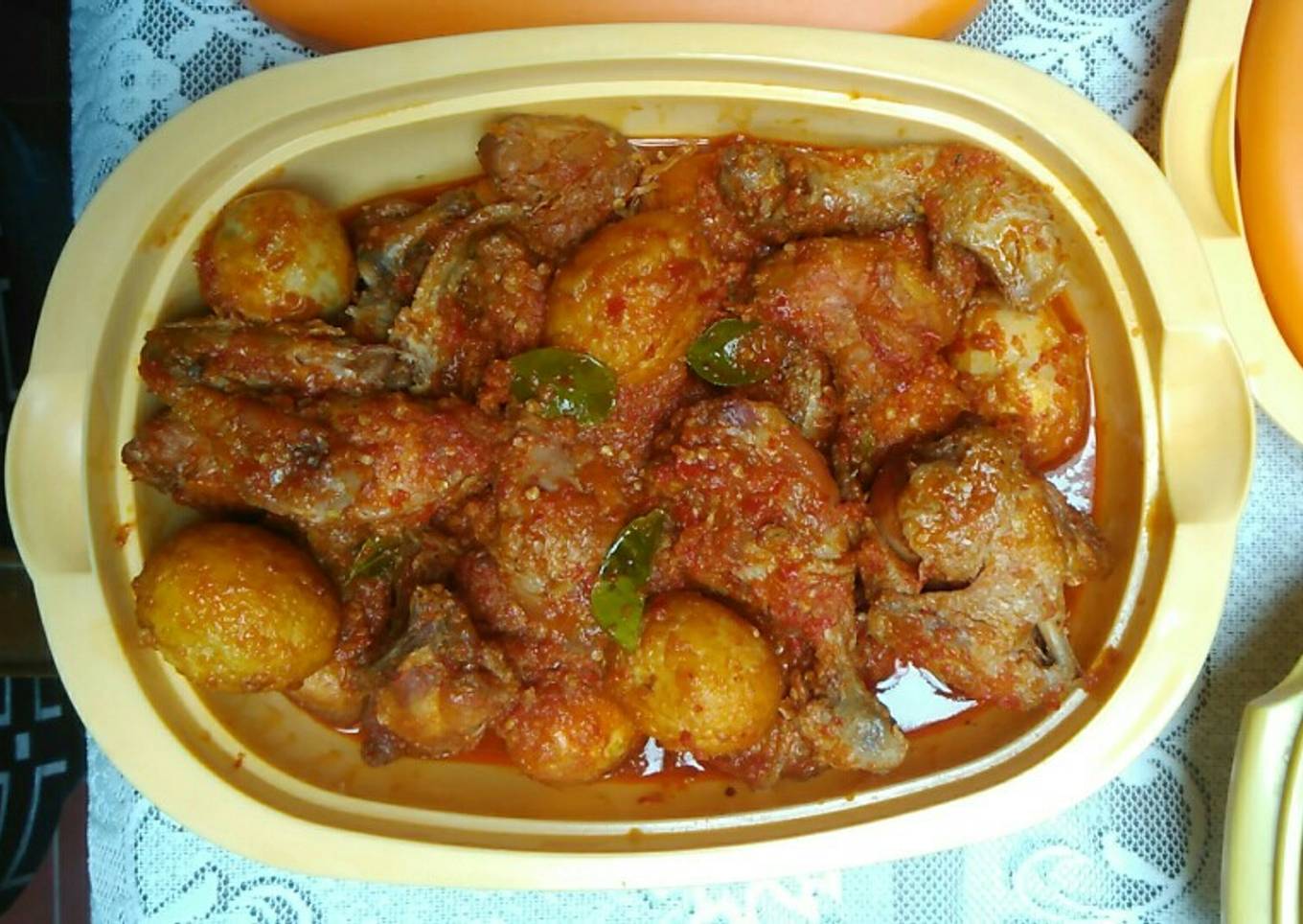 Balado ayam dan telur