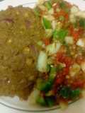 Potato-less Kunde Mokimo With Israeli Salad A La Grace