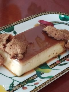 A picture of Rum Panna Cotta with Coffee Caramel.