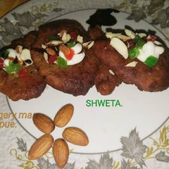A picture of Jaggery malpue...(loaded mix dry fruits.).