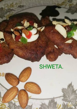 A picture of Jaggery malpue...(loaded mix dry fruits.).