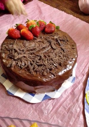 صورة لوصفة كيكة عيد ميلا ابني