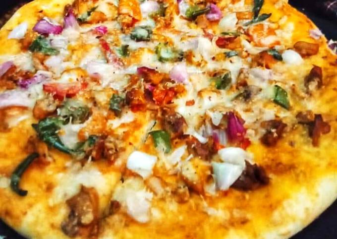 Chicken fajita pizza