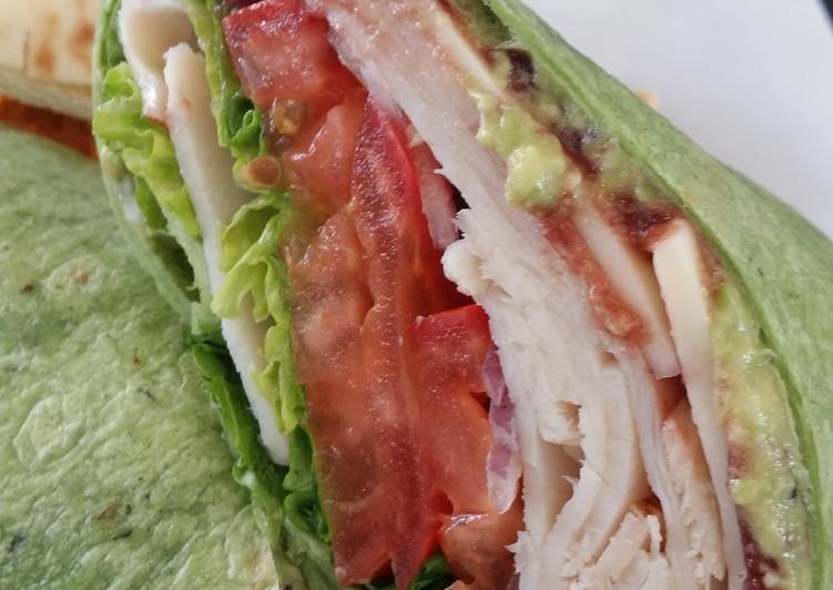 Easiest Way to Make Quick Leftover roasted turkey sandwich wrap