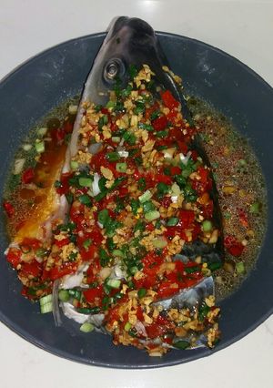 Foto resep Kukus kepala ikan