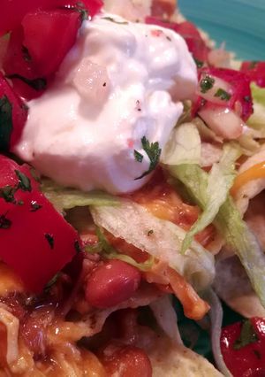 A picture of Nacho Chicken Casserole.