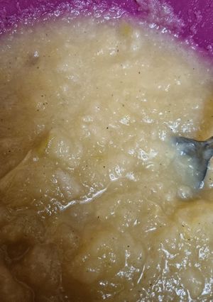 Une photo de Compote poire pomme au cookeo