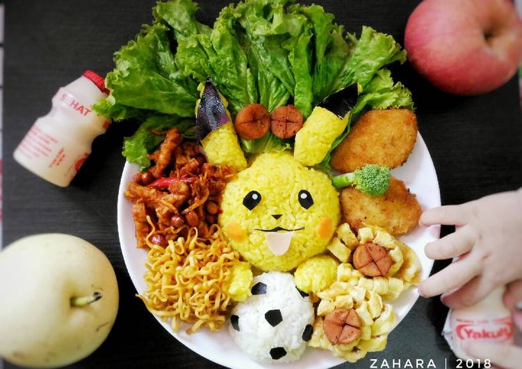 Bagaimana Menyiapkan Nasi Kuning (Bento Pokemon) #SeninSemangat Enak Banget