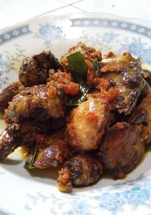 Foto resep Hati Ampela bumbu merah