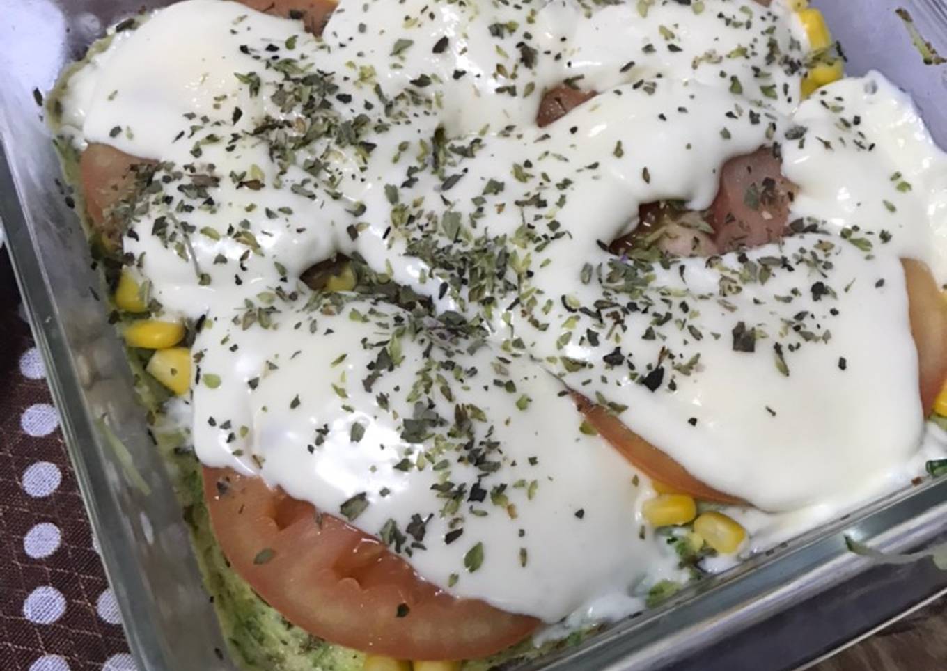 Zucchini saludable en microondas